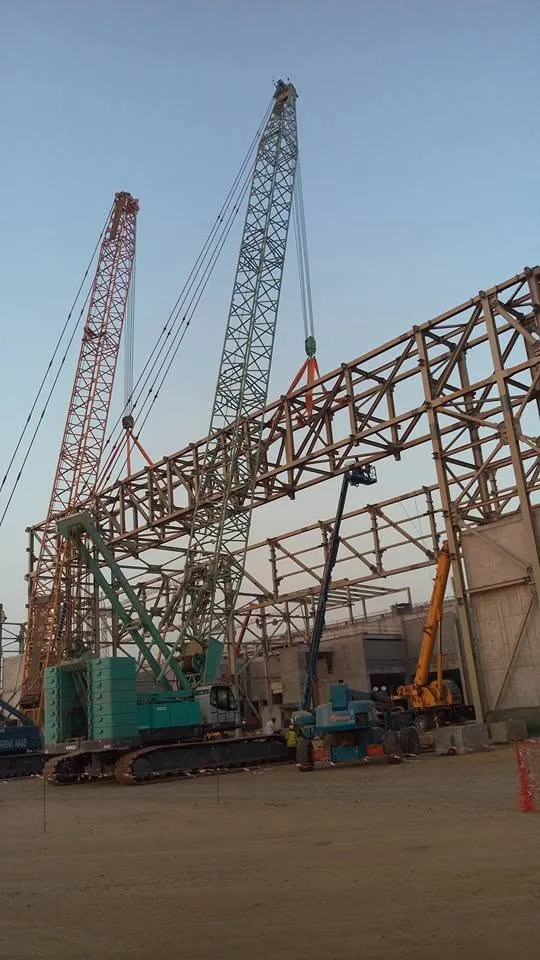 Steel structure erection