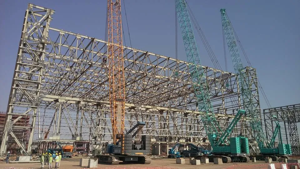 Steel structure erection